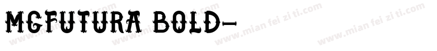 MgFutura Bold字体转换